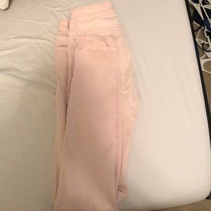 Pink skinny jeans